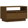 vidaXL Meuble TV Marron miel 60x35x37 cm Bois de pin massif