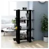 vidaXL Bibliothèque/Séparateur de pièce Noir 80x30x123,5 cm