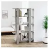 vidaXL Bibliothèque/Séparateur de pièce Gris béton 100x30x160 cm