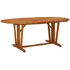 vidaXL Table de jardin 200x100x75 cm Bois d'eucalyptus solide