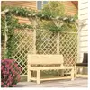 vidaXL Clôture à treillis de jardin avec pergola 300x50x200 cm Pin