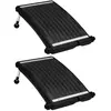 vidaXL Panneaux de chauffage solaire de piscine courbés 2pcs 72,5x46cm
