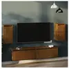vidaXL Armoires murales 2pcs Marron miel 30x30x60cm Bois de pin massif