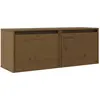 vidaXL Armoires murales 2pcs Marron miel 45x30x35cm Bois de pin massif