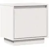 vidaXL Table de chevet Blanc 40x30x40 cm Bois de pin solide