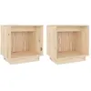 vidaXL Tables de chevet 2 pcs 40x30x40 cm Bois de pin solide