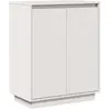 vidaXL Buffet Blanc 60x34x75 cm Bois massif de pin
