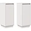 vidaXL Buffets 2 pcs Blanc 31,5x34x75 cm Bois massif de pin