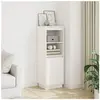 vidaXL Buffet Blanc 37x34x110 cm Bois massif de pin