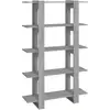 vidaXL Bibliothèque/Séparateur de pièce Sonoma gris 100x30x160 cm