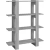 vidaXL Bibliothèque/Séparateur de pièce Sonoma gris 100x30x123,5 cm