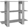 vidaXL Bibliothèque/Séparateur de pièce Sonoma gris 100x30x87 cm