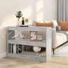 vidaXL Bibliothèque/Séparateur de pièce Gris béton 100x30x72 cm