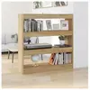 vidaXL Bibliothèque/Séparateur de pièce Chêne Sonoma 100x30x103 cm