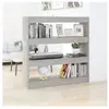 vidaXL Bibliothèque/Séparateur de pièce Gris béton 100x30x103 cm