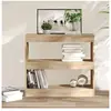 vidaXL Bibliothèque/Séparateur de pièce Chêne sonoma 80x30x72 cm