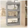 vidaXL Bibliothèque/Séparateur de pièce Sonoma gris 60x30x103 cm