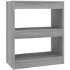 vidaXL Bibliothèque/Séparateur de pièce Sonoma gris 60x30x72 cm