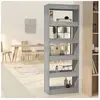 vidaXL Bibliothèque/Séparateur de pièce Sonoma gris 60x30x166 cm