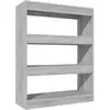 vidaXL Bibliothèque/Cloison Sonoma gris 80x30x103 cm Bois ingénierie