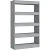 vidaXL Bibliothèque/Séparateur de pièce Sonoma gris 80x30x135 cm