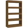 vidaXL Bibliothèque/Séparateur de pièce Chêne marron 80x30x135 cm
