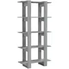 vidaXL Bibliothèque/Séparateur de pièce Sonoma gris 80x30x160 cm