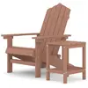 vidaXL Chaise de jardin Adirondack avec table PEHD Marron