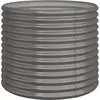 vidaXL Jardinière de jardin Acier enduit de poudre 80x80x68 cm Gris