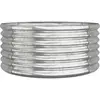 vidaXL Jardinière de jardin Acier enduit de poudre 80x80x36 cm Argenté