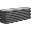 vidaXL Lit surélevé de jardin Acier enduit de poudre Anthracite