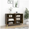 vidaXL Buffet Chêne fumé 103,5x35x70 cm Aggloméré