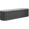 vidaXL Lit surélevé de jardin Acier enduit de poudre Anthracite