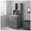 vidaXL Meuble pour machine à laver Sonoma gris 71x71,5x91,5 cm