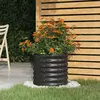 vidaXL Jardinière Acier enduit de poudre 40x40x36 cm Anthracite