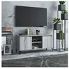 vidaXL Meuble TV avec pieds en métal Sonoma gris 103,5x35x50 cm