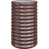 vidaXL Jardinière de jardin Acier enduit de poudre 40x40x68 cm Marron
