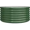 vidaXL Jardinière de jardin Acier enduit de poudre 80x80x36 cm Vert