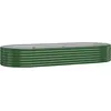 vidaXL Lit surélevé de jardin Acier enduit de poudre 249x100x36cm Vert