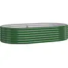 vidaXL Lit surélevé de jardin Acier enduit de poudre 175x100x36cm Vert