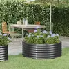 vidaXL Lit surélevé de jardin Acier enduit de poudre Anthracite