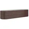 vidaXL Lit surélevé de jardin Acier enduit de poudre marron