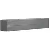 vidaXL Lit surélevé de jardin Acier enduit de poudre 368x80x68 cm gris