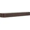 vidaXL Lit surélevé de jardin Acier enduit de poudre marron