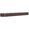vidaXL Lit surélevé de jardin Acier enduit de poudre marron