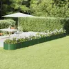 vidaXL Lit surélevé de jardin Acier enduit de poudre 620x80x36 cm Vert