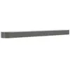 vidaXL Lit surélevé de jardin Acier enduit de poudre 620x80x36 cm gris