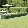 vidaXL Lit surélevé de jardin Acier enduit de poudre 512x80x36 cm Vert