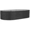 vidaXL Lit surélevé de jardin Acier enduit de poudre Anthracite
