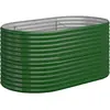 vidaXL Lit surélevé de jardin Acier enduit de poudre 152x80x68 cm Vert
